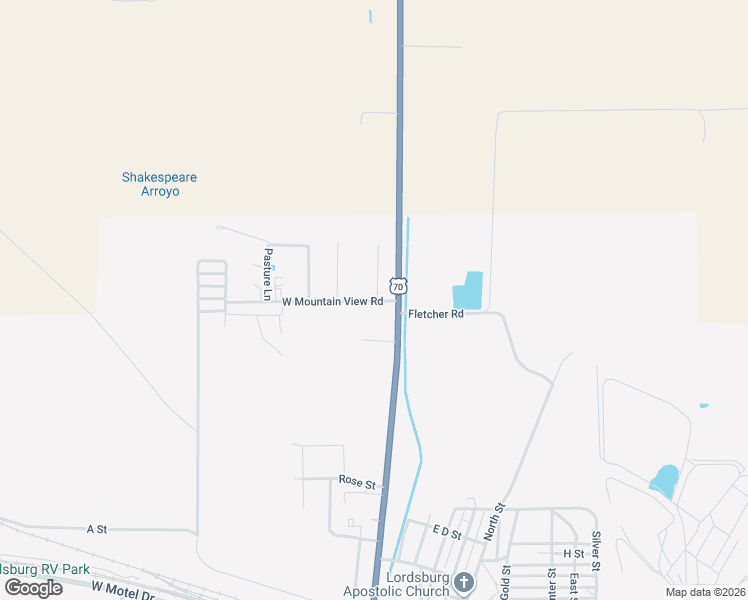 map of restaurants, bars, coffee shops, grocery stores, and more near 101-1099 Collins Drive in Lordsburg