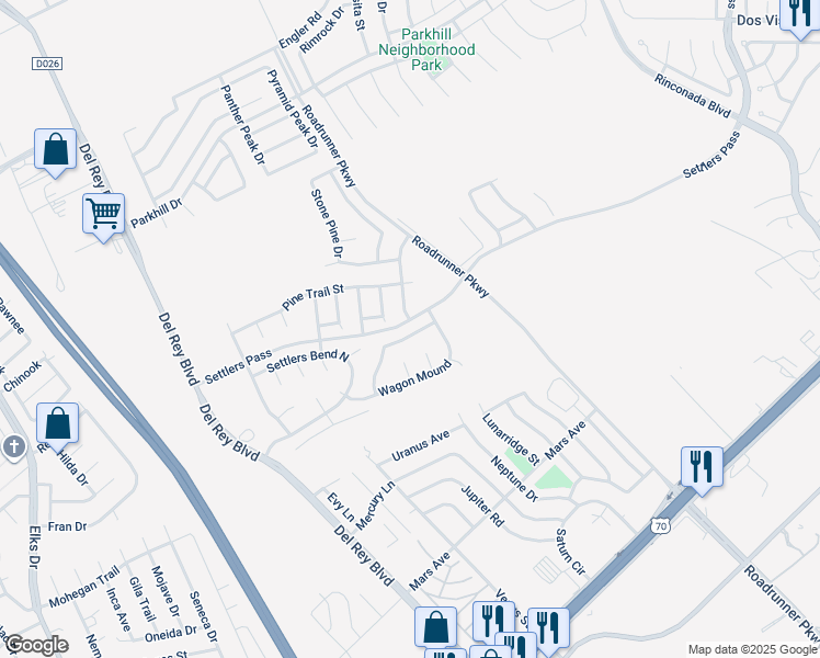 map of restaurants, bars, coffee shops, grocery stores, and more near 3963 Schooner Loop in Las Cruces
