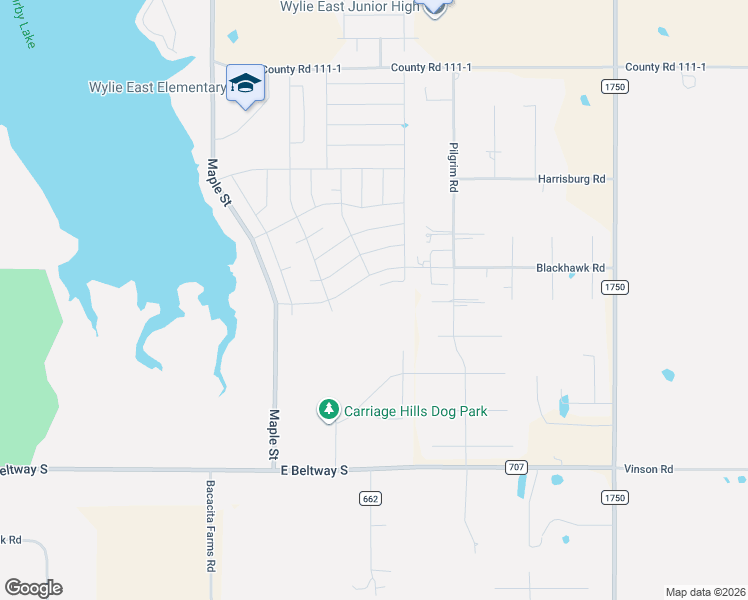 map of restaurants, bars, coffee shops, grocery stores, and more near 7598 Hudson Way in Abilene