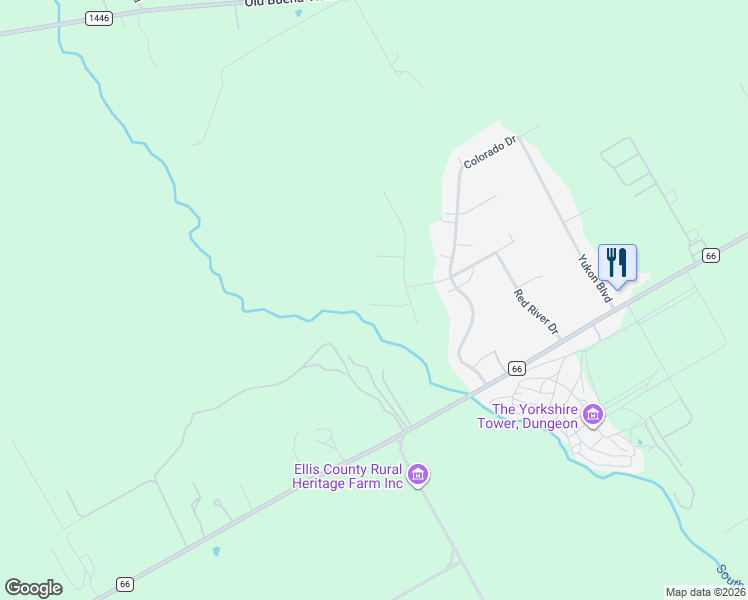 map of restaurants, bars, coffee shops, grocery stores, and more near 2762 Farm to Market 66 in Waxahachie