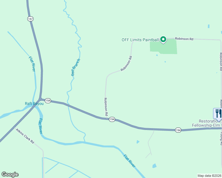 map of restaurants, bars, coffee shops, grocery stores, and more near 220 Robinson Road in Elm Grove