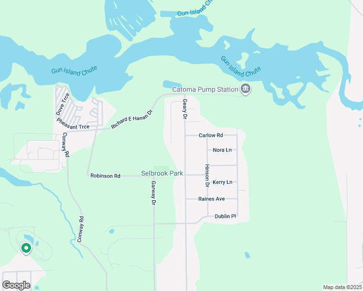 map of restaurants, bars, coffee shops, grocery stores, and more near 323 Geary Drive in Montgomery