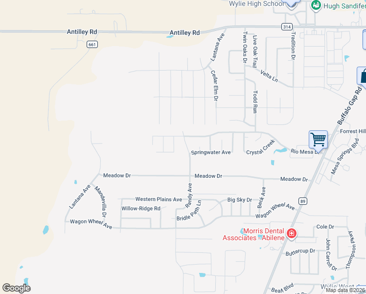 map of restaurants, bars, coffee shops, grocery stores, and more near 7034 Randy Avenue in Abilene