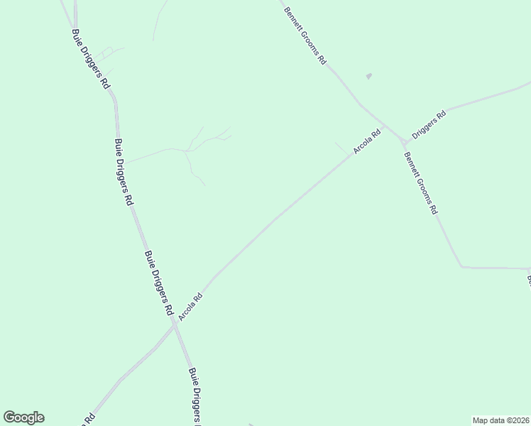 map of restaurants, bars, coffee shops, grocery stores, and more near Arcola Road in Brooklet