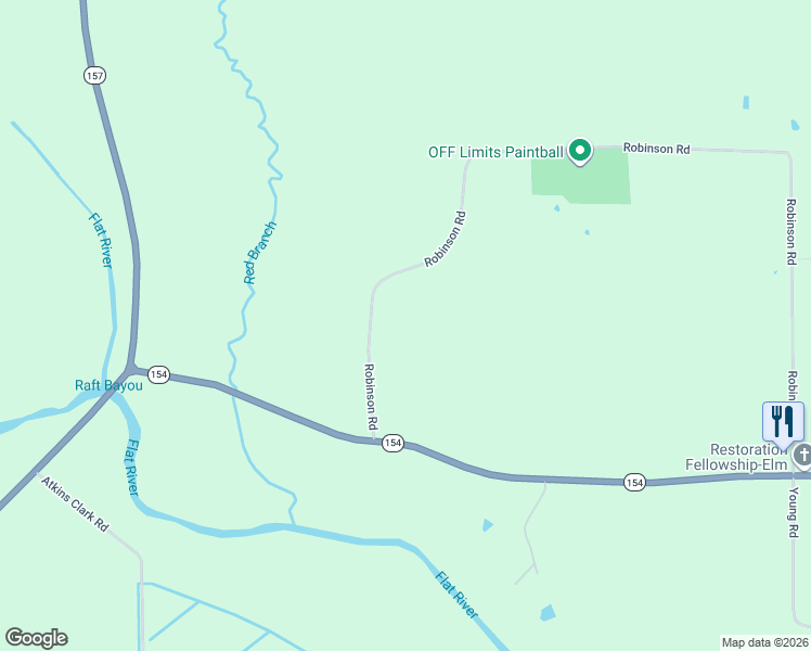 map of restaurants, bars, coffee shops, grocery stores, and more near 220 Robinson Road in Elm Grove