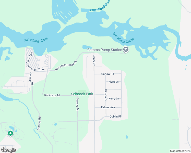 map of restaurants, bars, coffee shops, grocery stores, and more near 320 Geary Dr in Montgomery