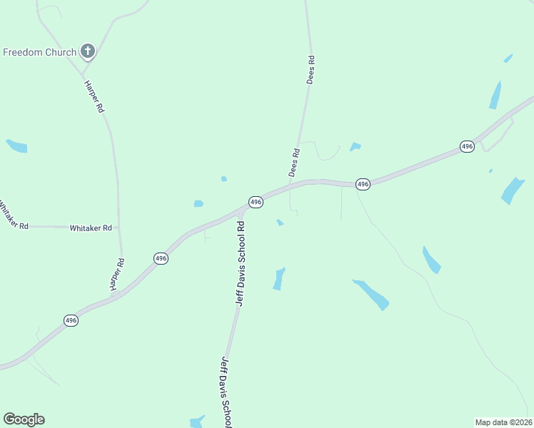 map of restaurants, bars, coffee shops, grocery stores, and more near 2540-2598 Highway 496 in Meridian