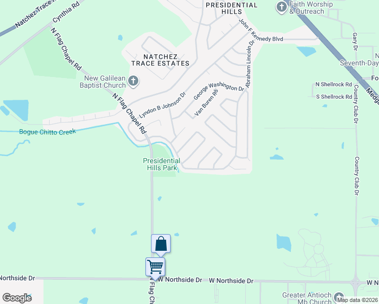 map of restaurants, bars, coffee shops, grocery stores, and more near 332 William McKinley Cir in Jackson