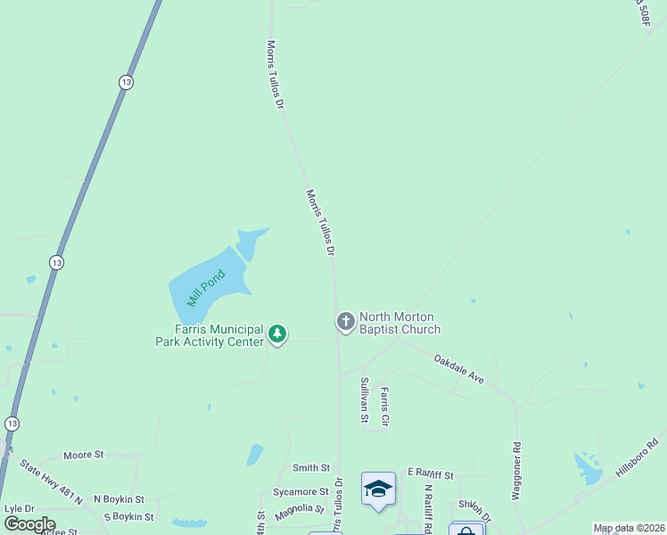 map of restaurants, bars, coffee shops, grocery stores, and more near 982 Morris Tullos Dr in Morton