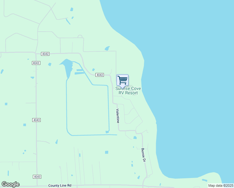 map of restaurants, bars, coffee shops, grocery stores, and more near 8213 Lakeshore Drive in Kemp