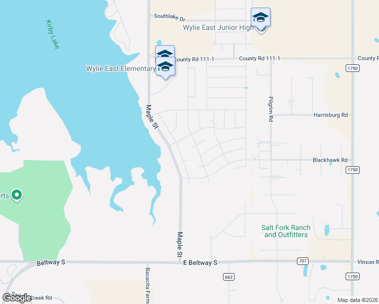 map of restaurants, bars, coffee shops, grocery stores, and more near 7681 Maple Street in Abilene