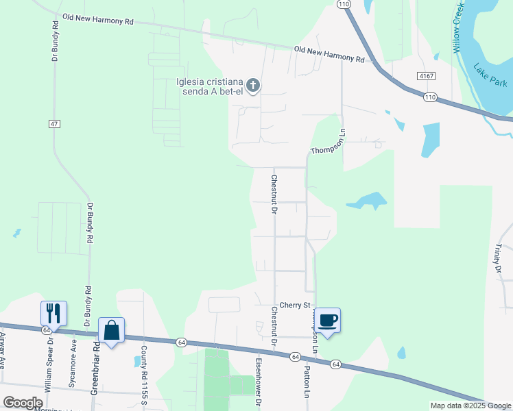 map of restaurants, bars, coffee shops, grocery stores, and more near 12017 Woodcrest Street in Tyler