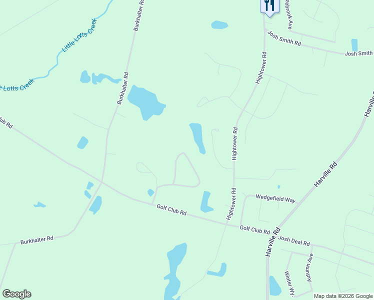 map of restaurants, bars, coffee shops, grocery stores, and more near 523 Saint Andrews Circle in Statesboro