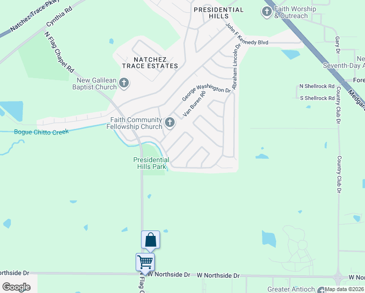 map of restaurants, bars, coffee shops, grocery stores, and more near 332 William McKinley Circle in Jackson