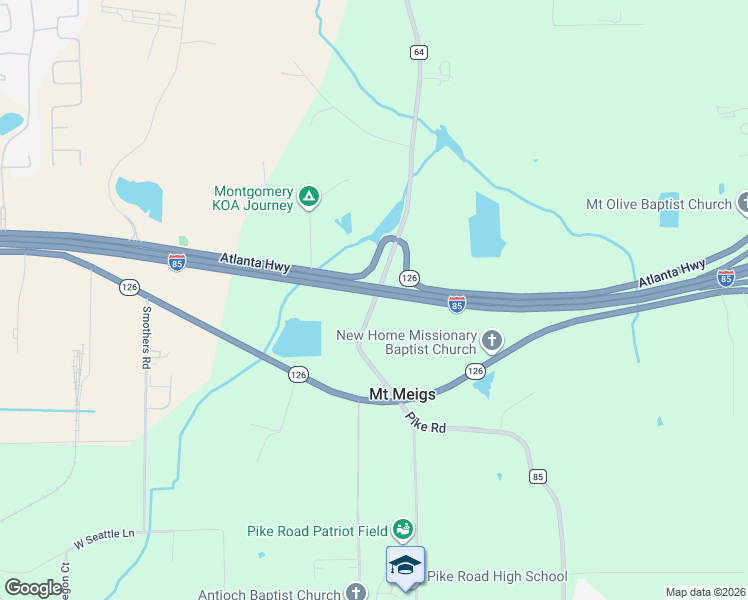 map of restaurants, bars, coffee shops, grocery stores, and more near 67 Wares Ferry Road in Montgomery