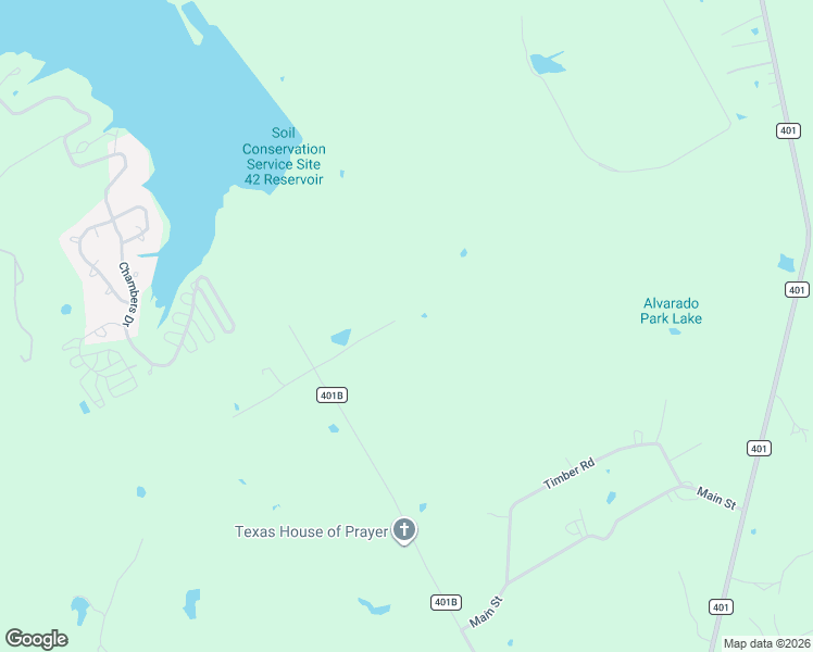 map of restaurants, bars, coffee shops, grocery stores, and more near 3643 County Road 401 in Alvarado