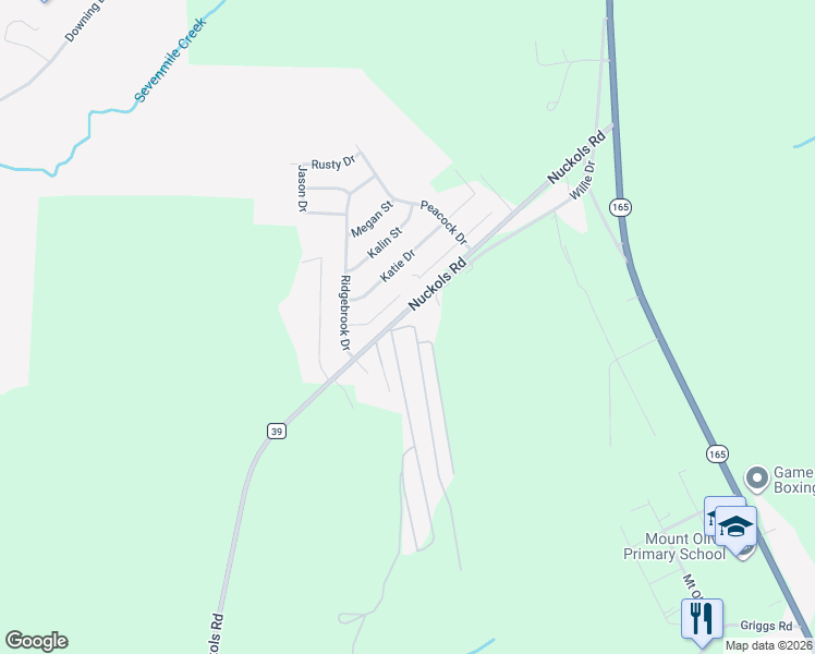map of restaurants, bars, coffee shops, grocery stores, and more near 200 Logan Drive in Phenix City