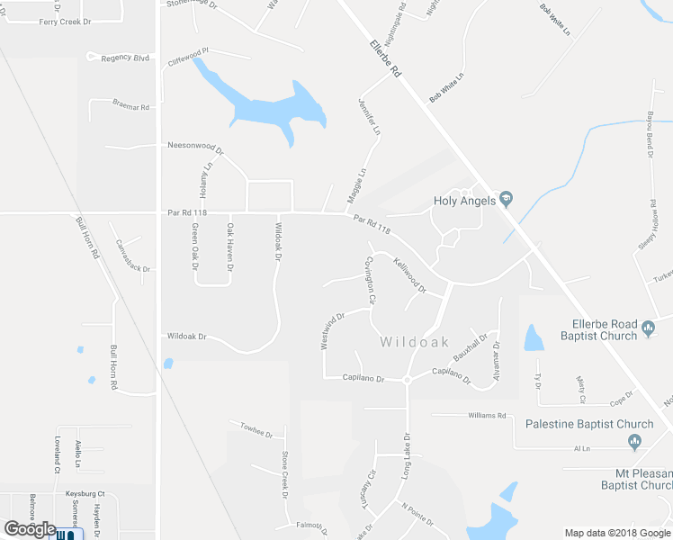 map of restaurants, bars, coffee shops, grocery stores, and more near 1230 Remington Circle in Shreveport