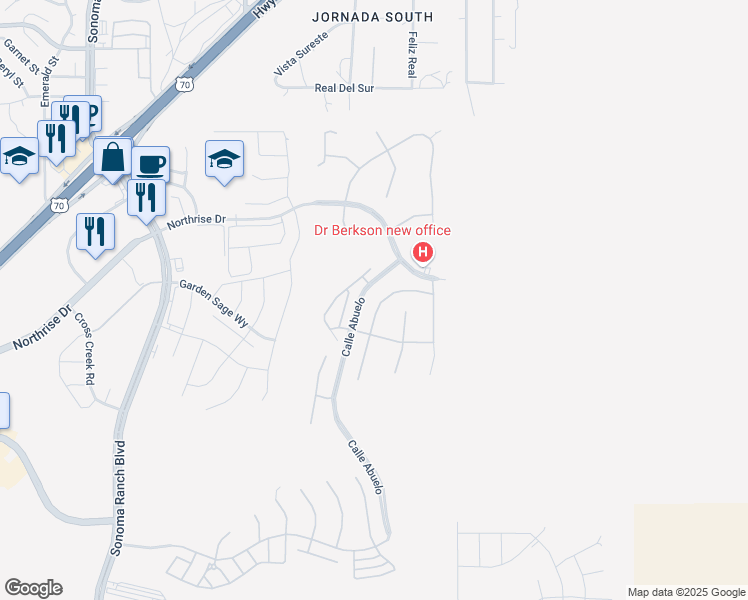 map of restaurants, bars, coffee shops, grocery stores, and more near 4367 Isleta Court in Las Cruces
