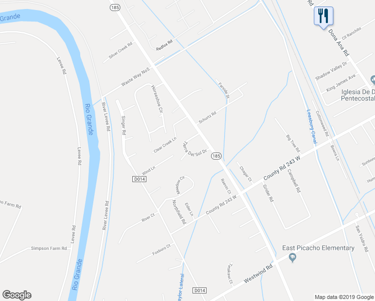 map of restaurants, bars, coffee shops, grocery stores, and more near 1430 Tierra Del Sol Drive in Las Cruces