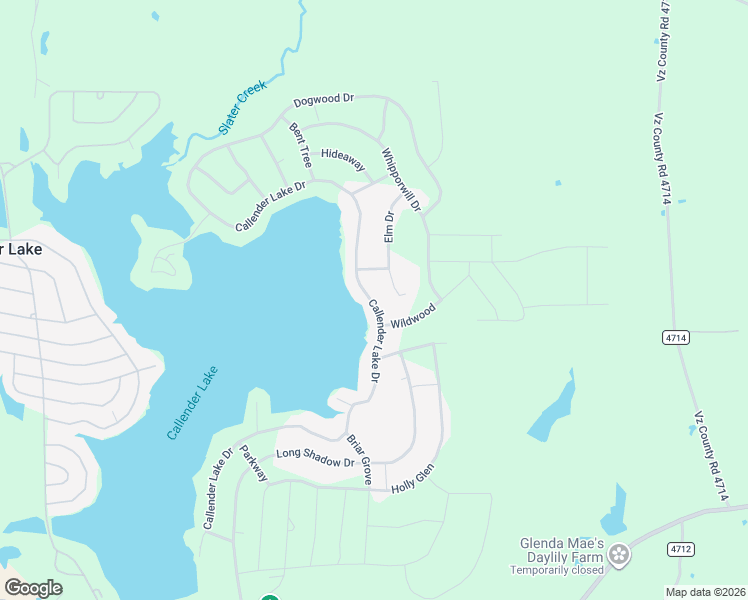 map of restaurants, bars, coffee shops, grocery stores, and more near 600-698 Callender Lake Drive in Murchison