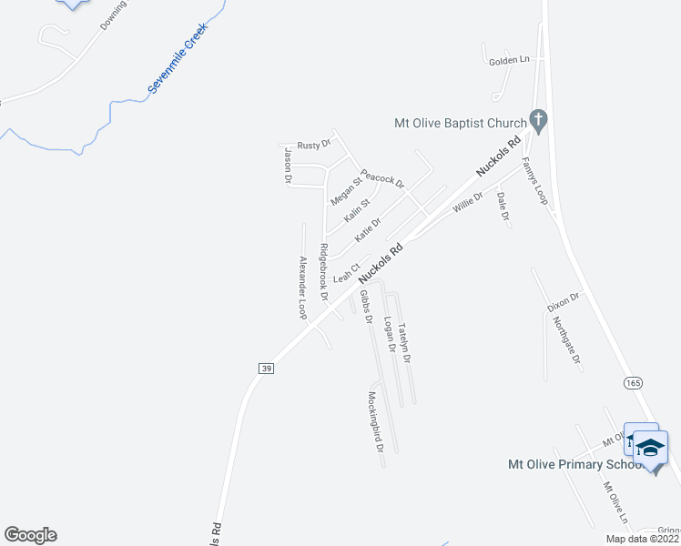 map of restaurants, bars, coffee shops, grocery stores, and more near 9 Leah Court in Phenix City