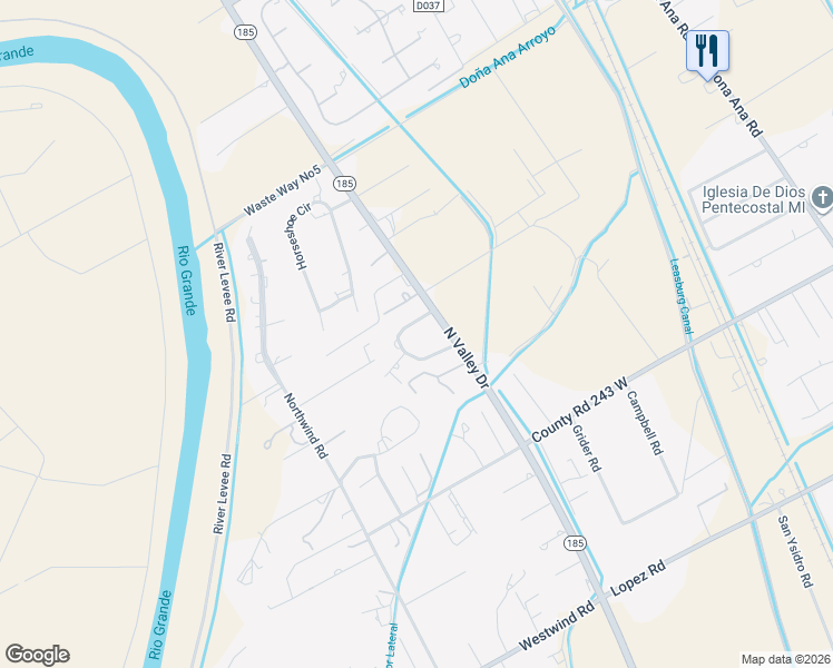 map of restaurants, bars, coffee shops, grocery stores, and more near 1430 Tierra Del Sol Dr in Las Cruces