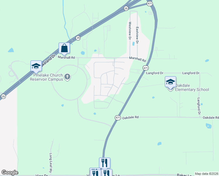map of restaurants, bars, coffee shops, grocery stores, and more near in Flowood