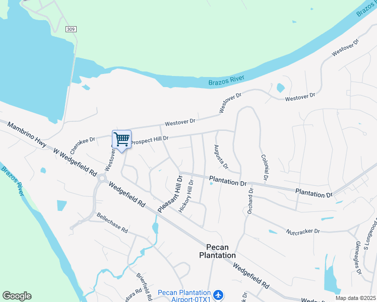 map of restaurants, bars, coffee shops, grocery stores, and more near 6405 Georgiana Court in Granbury