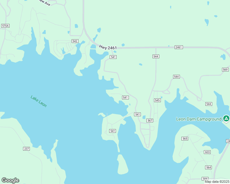 map of restaurants, bars, coffee shops, grocery stores, and more near 326 County Road 541 in Eastland