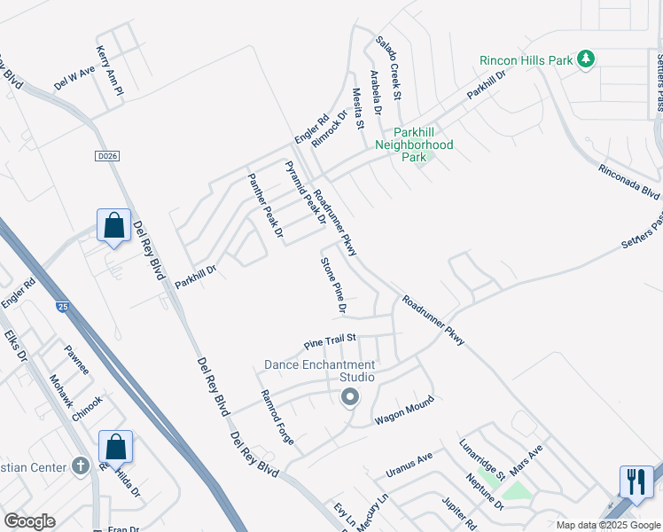 map of restaurants, bars, coffee shops, grocery stores, and more near 2249 Stone Pine Drive in Las Cruces