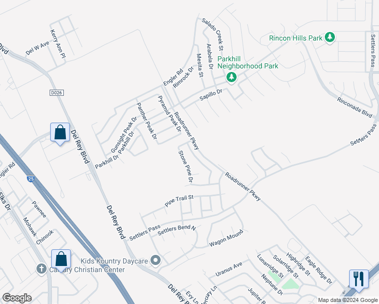 map of restaurants, bars, coffee shops, grocery stores, and more near 2211 Foxtail Pine Drive in Las Cruces