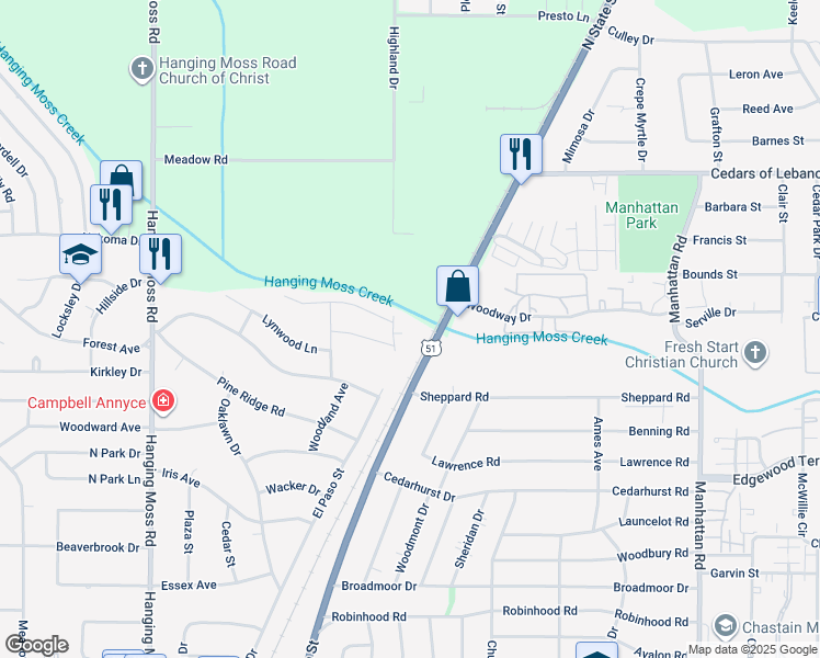 map of restaurants, bars, coffee shops, grocery stores, and more near 160 Paso Cove in Jackson