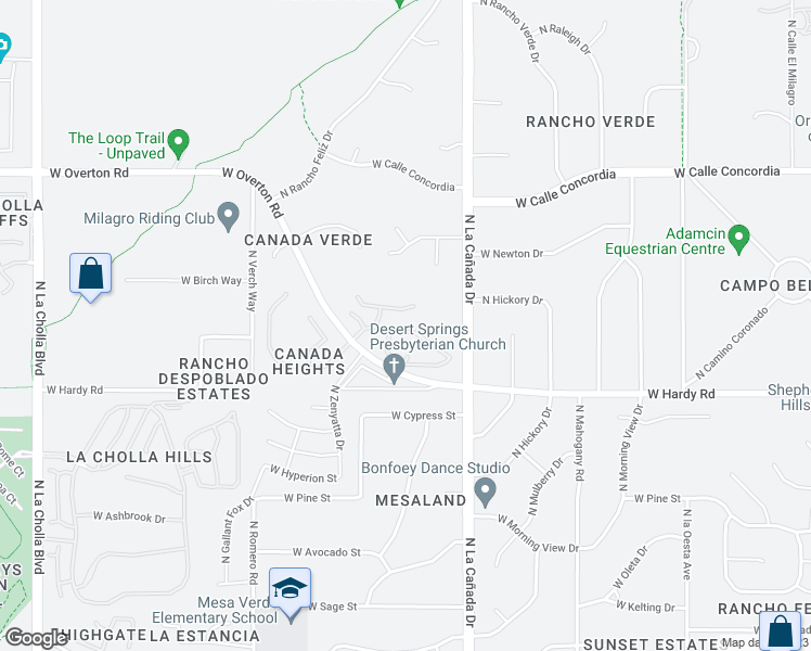 map of restaurants, bars, coffee shops, grocery stores, and more near 1500 West Sunridge Drive in Tucson
