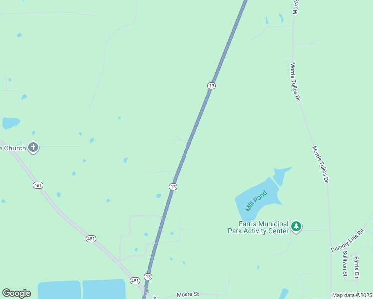 map of restaurants, bars, coffee shops, grocery stores, and more near 1258-1810 Mississippi 13 in Morton