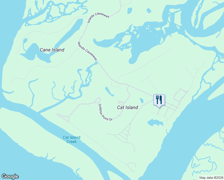 map of restaurants, bars, coffee shops, grocery stores, and more near 24 Timber Trail in Beaufort