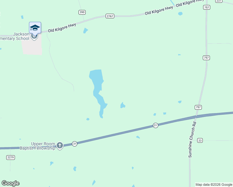 map of restaurants, bars, coffee shops, grocery stores, and more near 17317 Texas 31 in Tyler