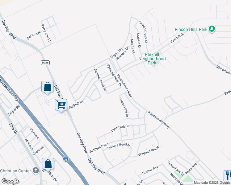 map of restaurants, bars, coffee shops, grocery stores, and more near 1238 Lea Ranch Drive in Las Cruces