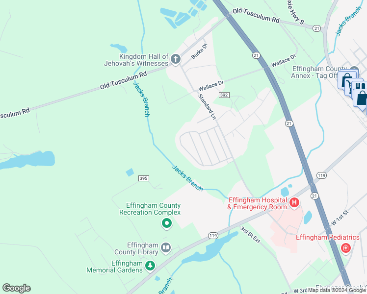 map of restaurants, bars, coffee shops, grocery stores, and more near 216 Quail Run Circle in Springfield