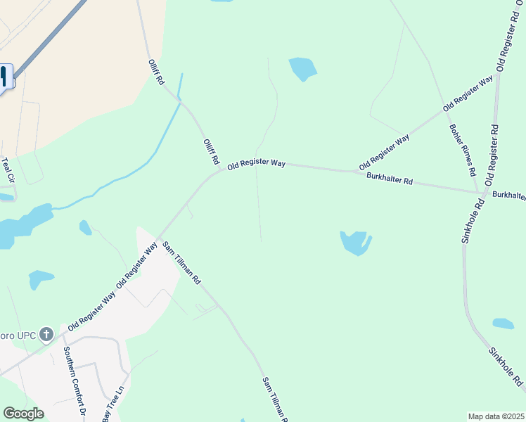 map of restaurants, bars, coffee shops, grocery stores, and more near 2-64 Cedarwood Acres in Statesboro