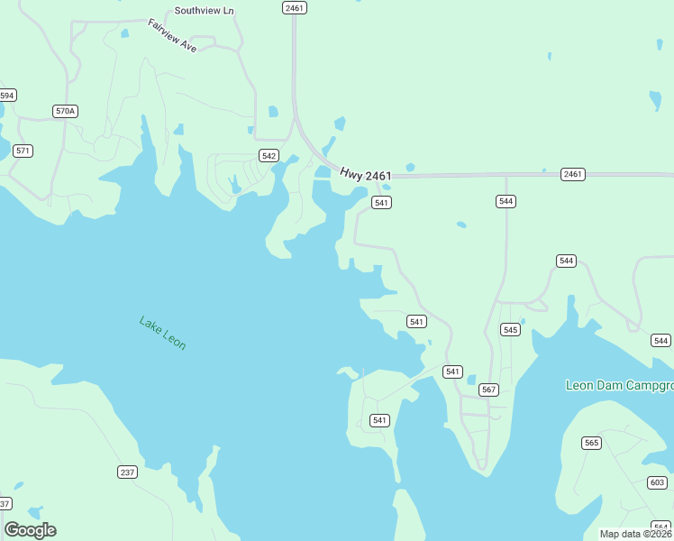 map of restaurants, bars, coffee shops, grocery stores, and more near 202 County Road 541 in Eastland