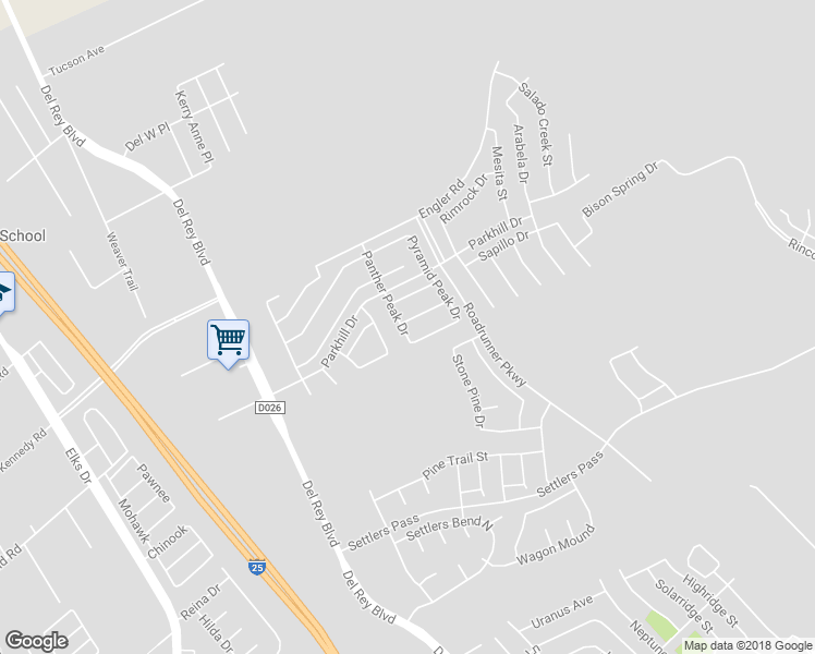 map of restaurants, bars, coffee shops, grocery stores, and more near 1208 Antelope Pass Drive in Las Cruces