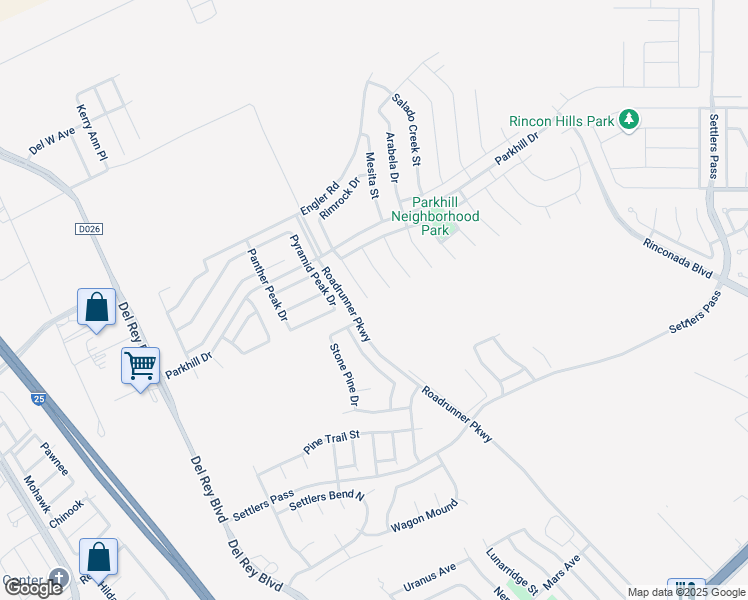 map of restaurants, bars, coffee shops, grocery stores, and more near 4566 Rimrock Court in Las Cruces