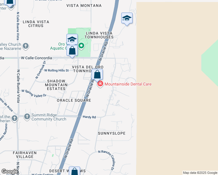 map of restaurants, bars, coffee shops, grocery stores, and more near 9029 North Riviera Drive in Oro Valley