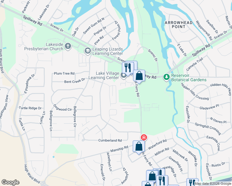 map of restaurants, bars, coffee shops, grocery stores, and more near 113 Fairfax Circle in Brandon