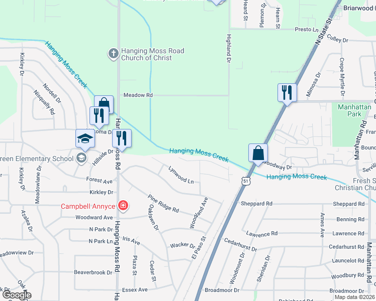 map of restaurants, bars, coffee shops, grocery stores, and more near in Jackson