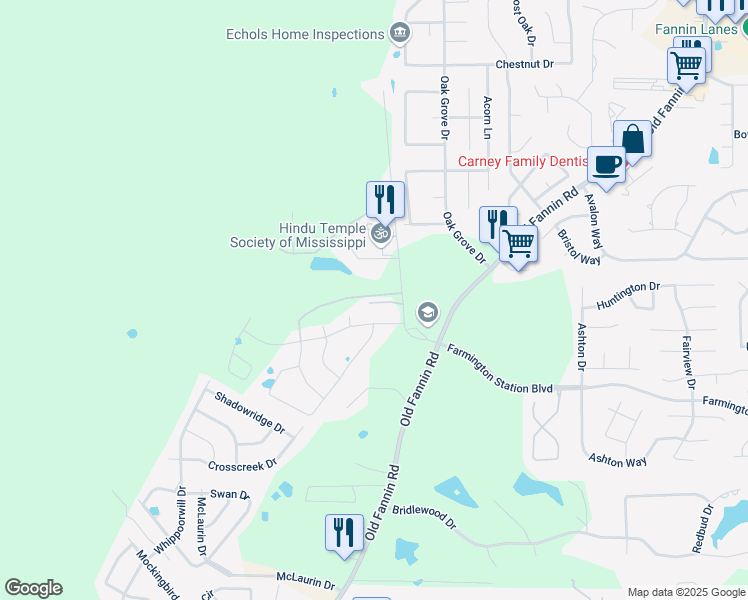 map of restaurants, bars, coffee shops, grocery stores, and more near 106 Caribbean Villas Drive in Brandon