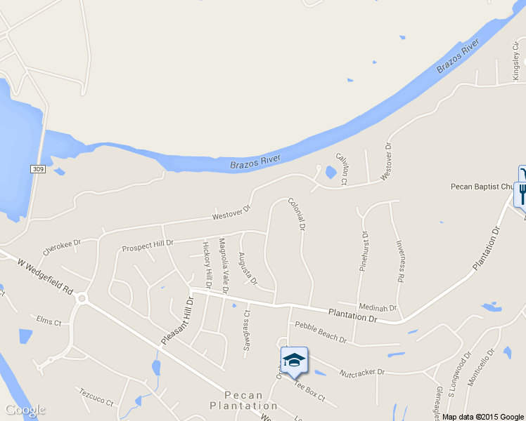 map of restaurants, bars, coffee shops, grocery stores, and more near 6504 Colonial Drive in Granbury