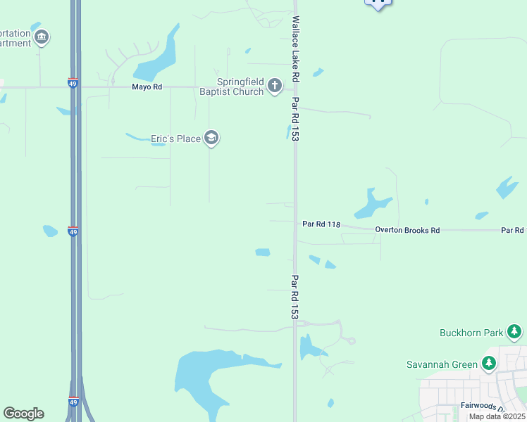 map of restaurants, bars, coffee shops, grocery stores, and more near 9794 Wallace Lake Road in Shreveport