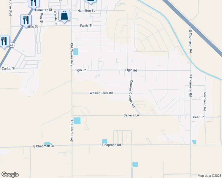 map of restaurants, bars, coffee shops, grocery stores, and more near 606 Walker Farm Road in Carlsbad